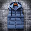 Men's Autumn and Winter Down Cotton Vest - Warm Loose Plus Size Sleeveless Waistcoat Jacket