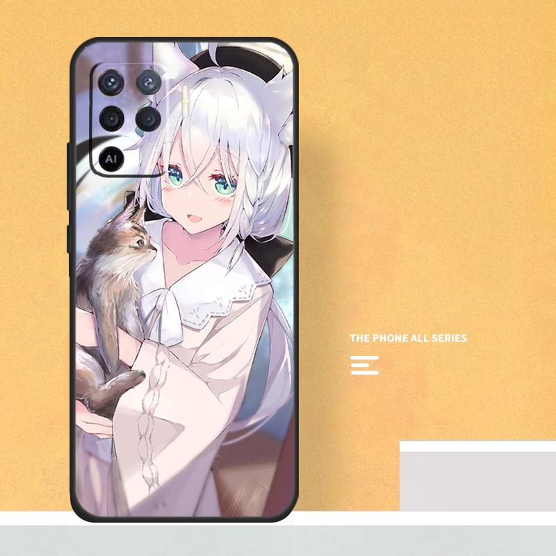 Shirakami Fubuki Hololive Case For Oppo A74 A94 A54 A15 A17 A57 A6 A5 Pro A16 A76 A96 A40 A60 A80 A18 A38 A58 A78 A98