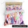 Fashion Japan Anime Cartoon Bedding Set 3D Print Christmas Gift Duvet Cover Sexy Girls Bed Quilt Cover Pillowcase Luxury Gift029