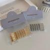Simple Basic Gold and Silver Wave One-word Clip, Korean Plate Hairpin, Bangs Clip On the Side, Hair Accessories.