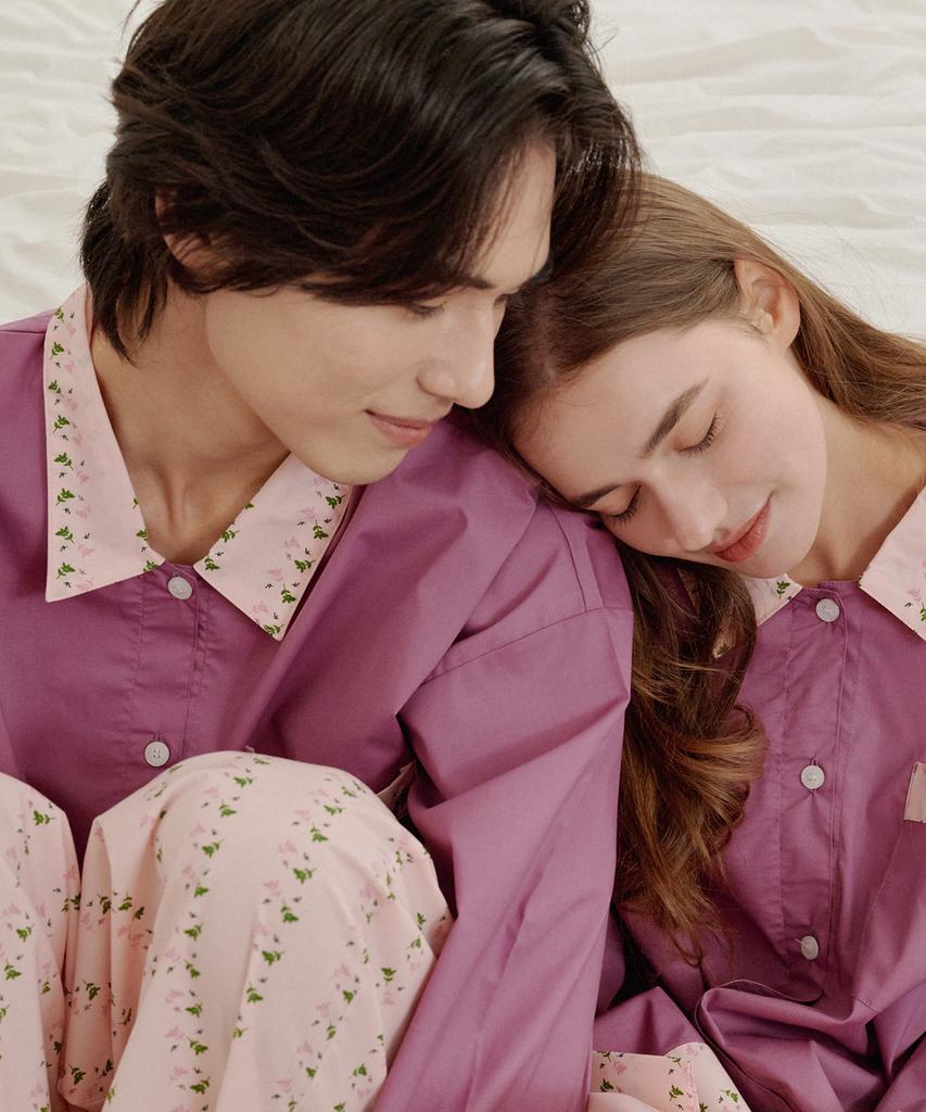Opeuawoobeuje [2Set] Camilla Bird Long Sleeve Pajama Set