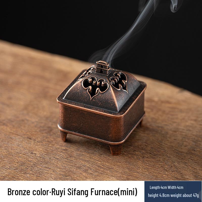 Auspicious Clouds Sandalwood & Agarwood Coil Incense for Indoor Aromatherapy - Long-lasting Deodorizing Incense Burner Censer
