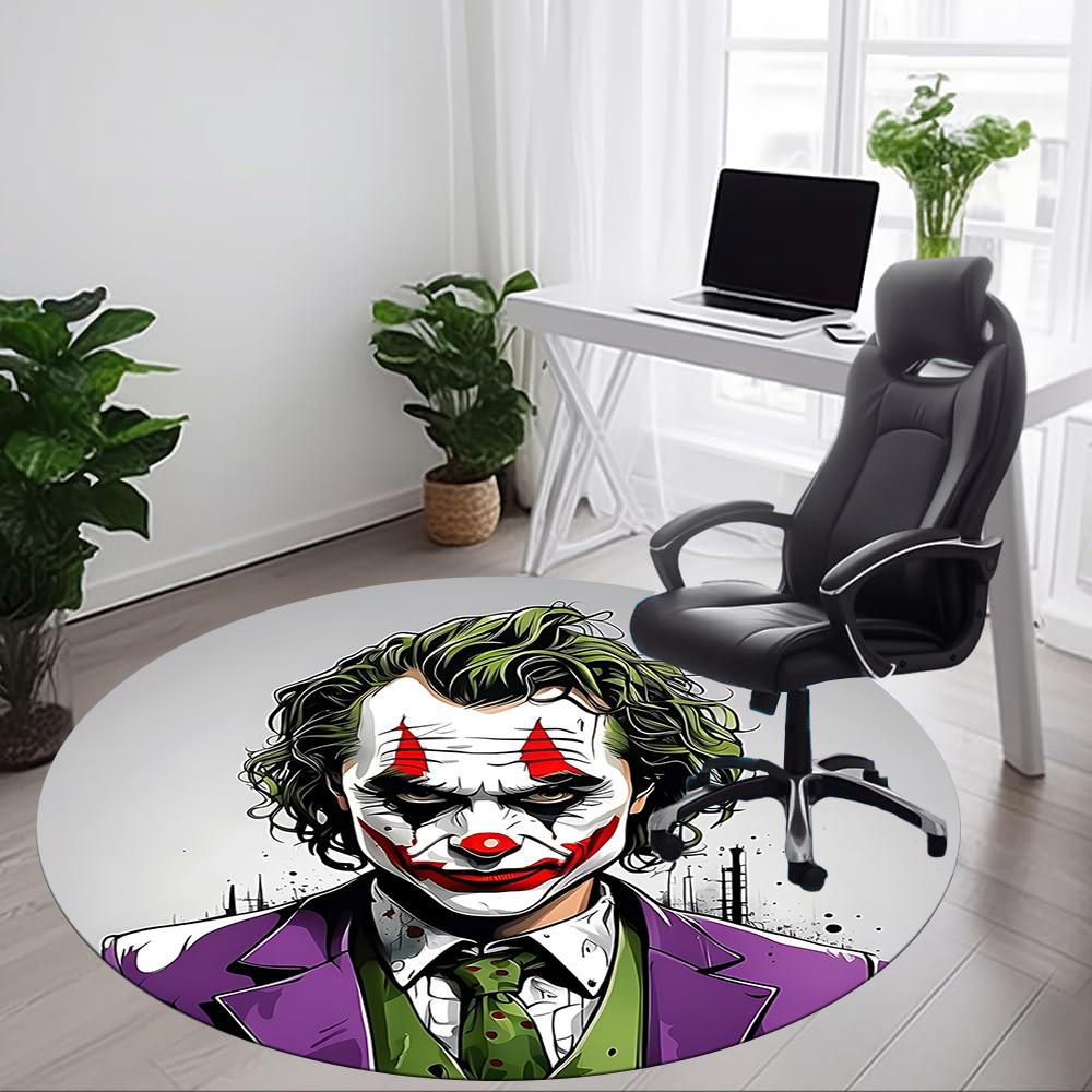 1pc Clown Costume Office Round Area Rug, Under Office Chairs Bedroom Living Room Home Decor, Room Deco, Available in Various Sizes