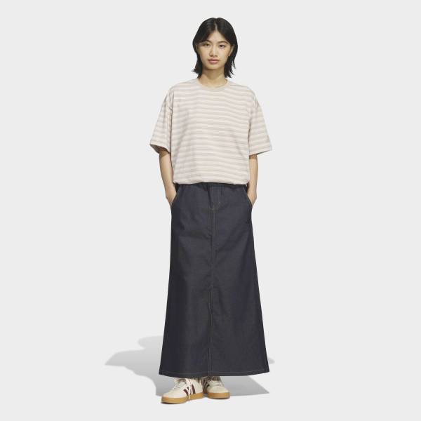 Adidas Stadium Chrome Denim Loose Fit Skirt Kf8216