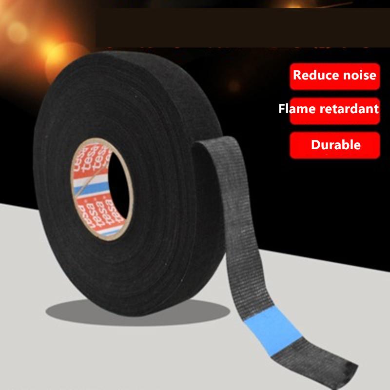 Auto Car Cable Wiring Harness Tape Heat-resistant Adhesive Cloth Fabric Tape Loom Protection Retardant Tape Stickers Accessories