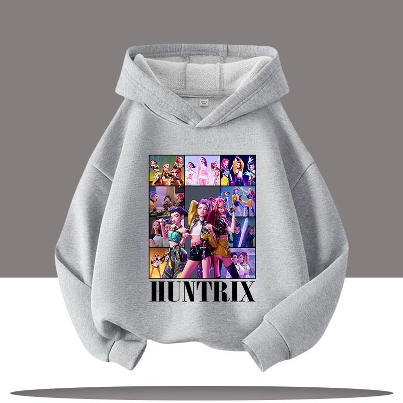 KPop Demon Hunters Hoodies for Kid's Autumn Winter New Cotton Hoodie Fashion 2025 Movie Hoody for Adult Kids Mother-to-be Top