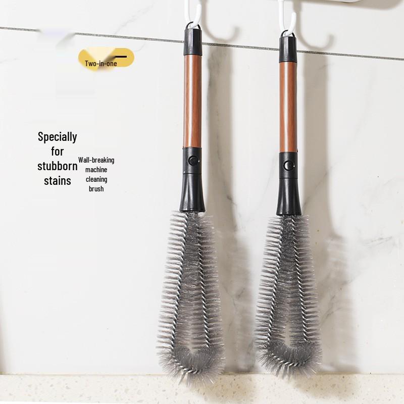 360-Degree Two-in-One Bendable Cleaning Brush for Baby Bottles and Crevices