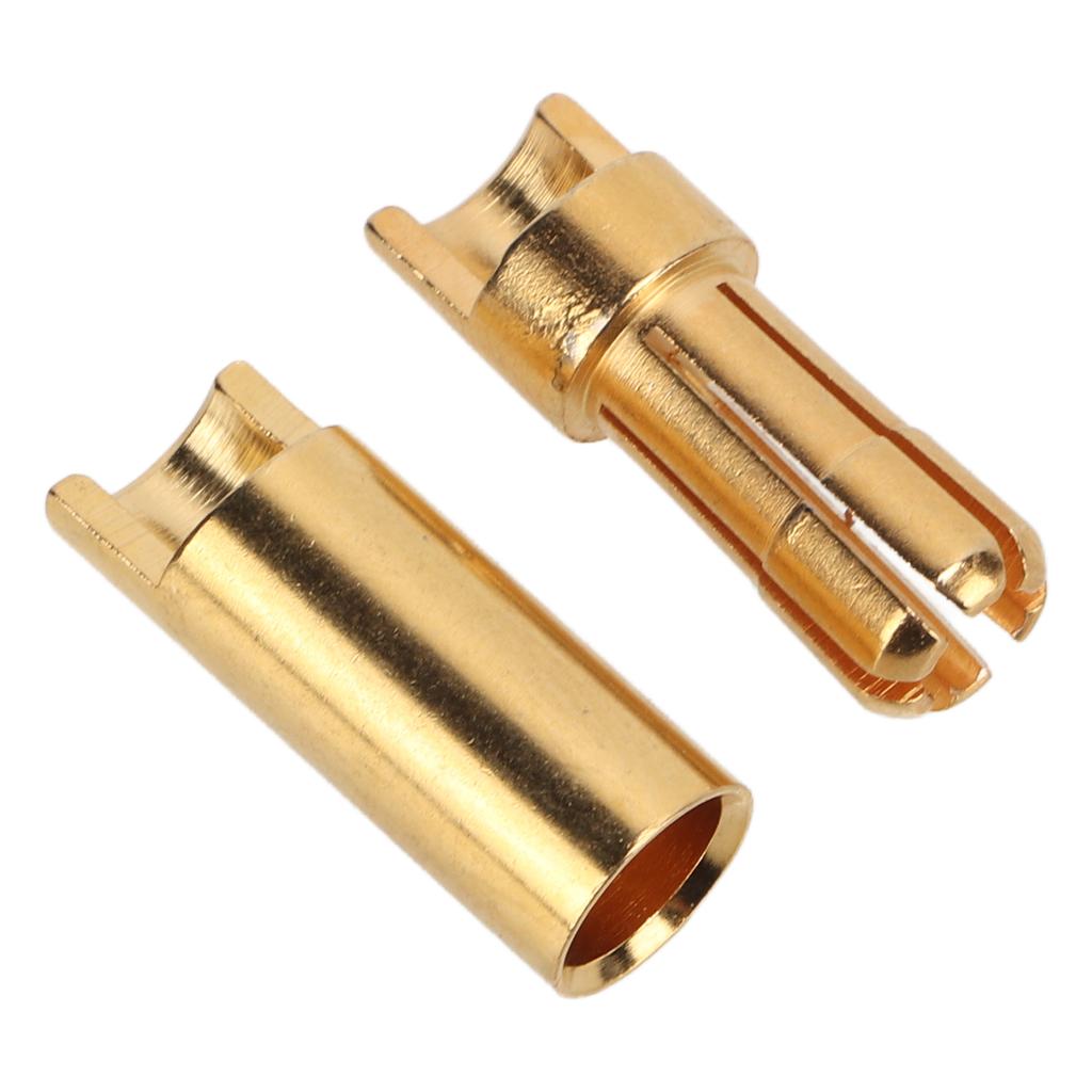 5.5mm Gold Plated Male and Female Banana Plug Gold Plated Male Female Banana Connectors Plug RC