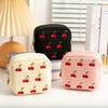 Small Travel Storage Pouch Mini Portable Lipstick Makeup Bag Cute Cherry Coin Purse for Jewelry Sanitary Napkin Holder Case