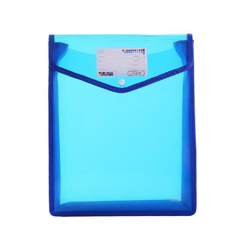Vertical Snap Button Accordion File Bag - Large Capacity Document Organizer