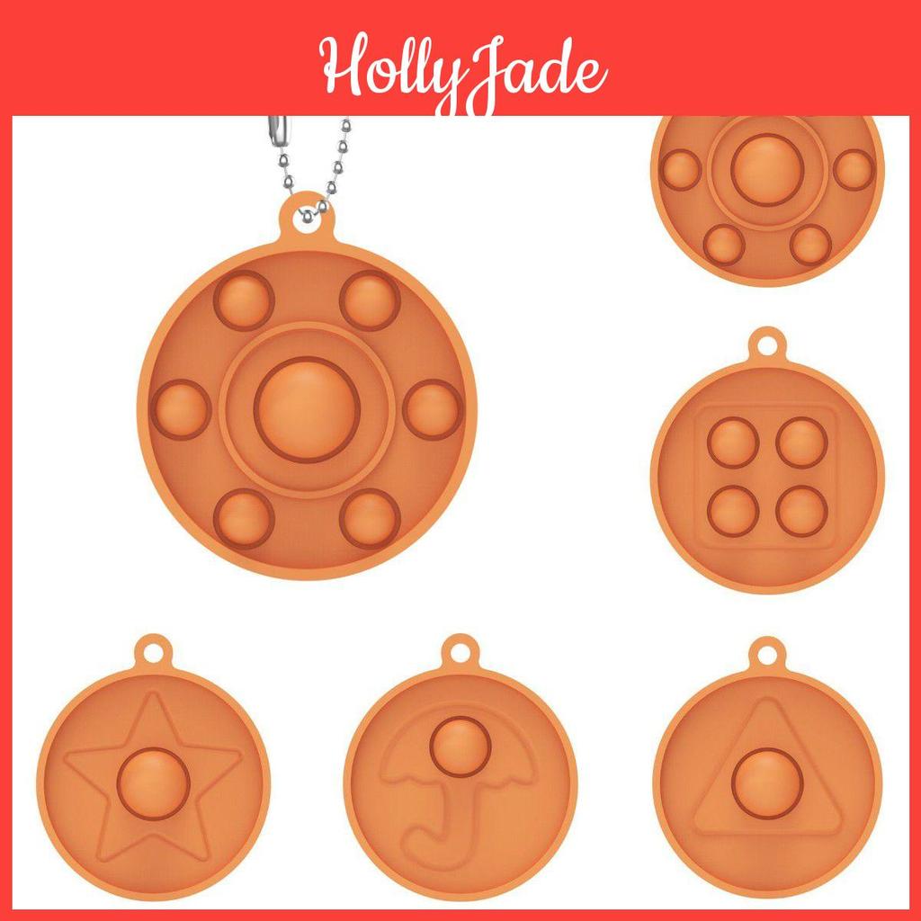 Delightful Squid Game Pop It Simple Dimple Push Bubble Keychain Pendant Fidget Toy For All Ages
