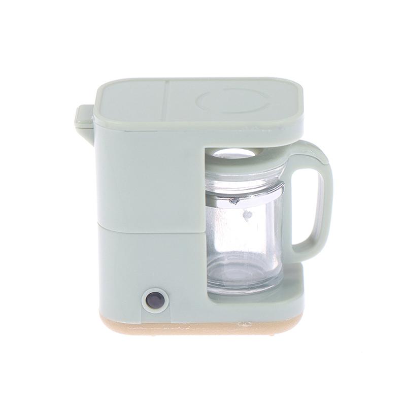 

1:12 кукольный домик миниатюрная кофеварка кухонная кофемашина кофейник игрушечная модель зелёный