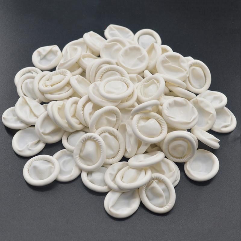 100PCS finger cots, wear-resistant, thickened, anti slip rubber, finger pain protection, disposable finger cots