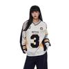 2025 Autumn/Winter Unisex V-Neck Retro Badge Embroidery Sweatshirt