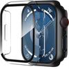2PCS Black Clear Tempered Glass Screen Protector Case Cover For Apple Watch Series 11 10 9 Ultra 3 SE 2 49MM 46MM 42MM 45MM 41MM 44MM 49 MM Accessory