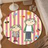 Char-lie and Lola Adventure Round Rug for Livingroom,Bedroom, Palyroom, Chair Rug, Area rug, Circle Carpet, Large Size Decor Fan Christmas gift