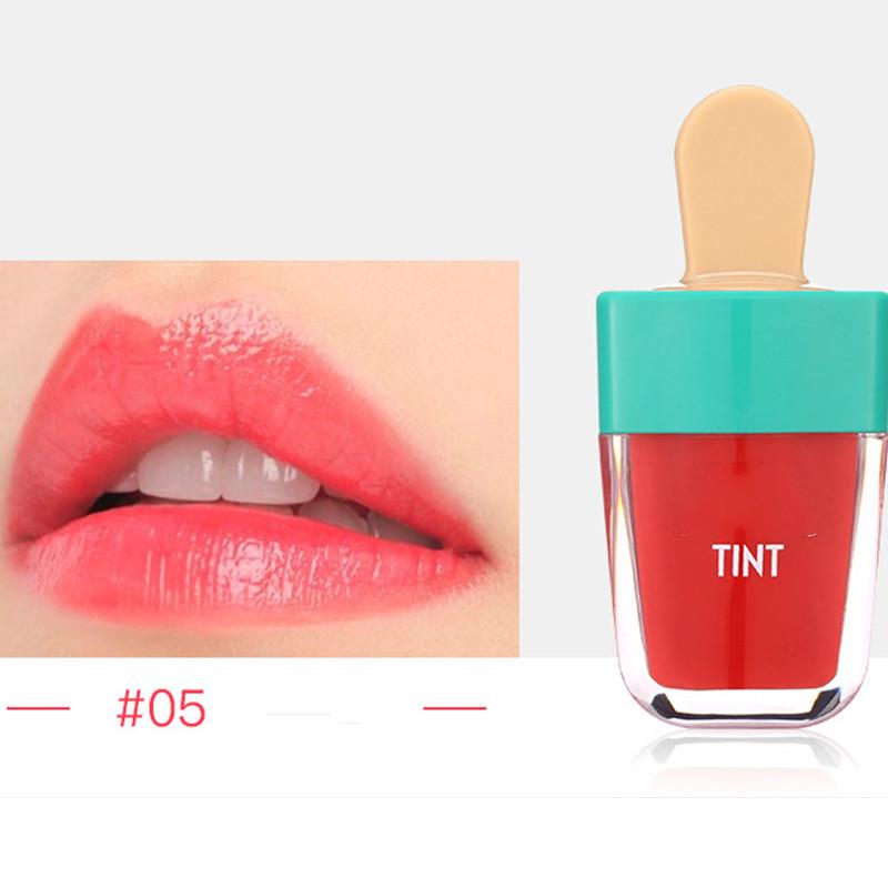 

Блеск для губ Ice Cream, водостойкий, стойкая жидкая помада для макияжа, сладкий красный оттенок для губ