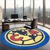 Club América (5) Round Office Rug Decorative Floor Rug for Office Bedroom Living Room and Home Space