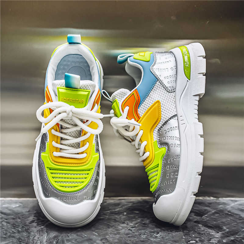 Platformed Thick Heeled Shoes For Walking Vulcanize Men's Golf Sneakers Sports And Leisure Comfortable Krasofka Super Cozy