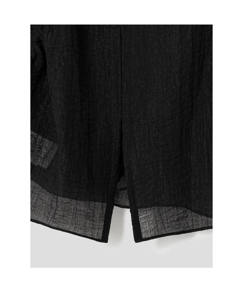 Anggae Black Sheer Blouse Black