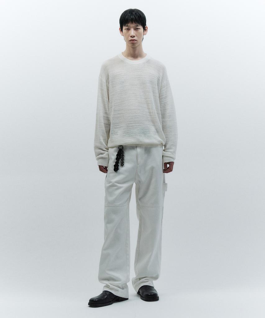 INSILENCE Light Sheared Knit Off White