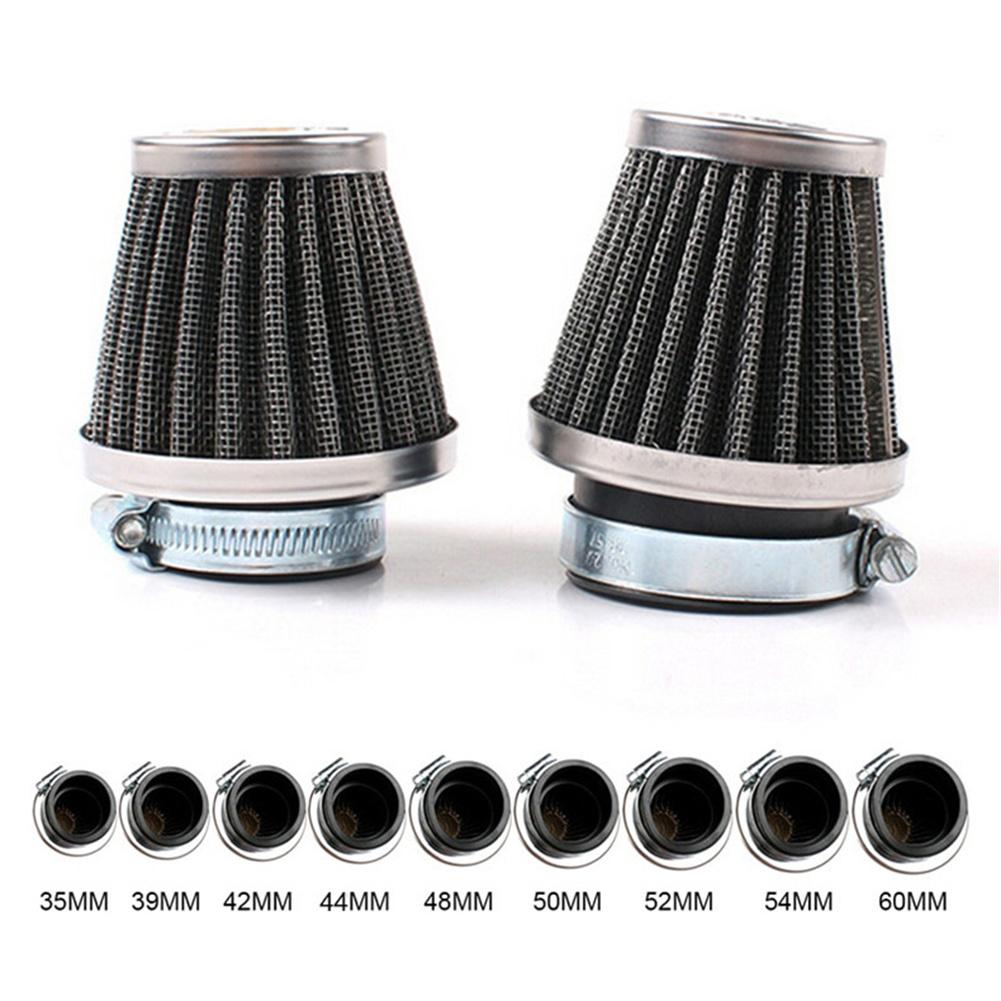 Motorcycle Air Filter Mushroom Head Filters Universal 35mm 44mm 50mm 54mm 60mm Motorcycle Air Intake Filter Cleaner Black