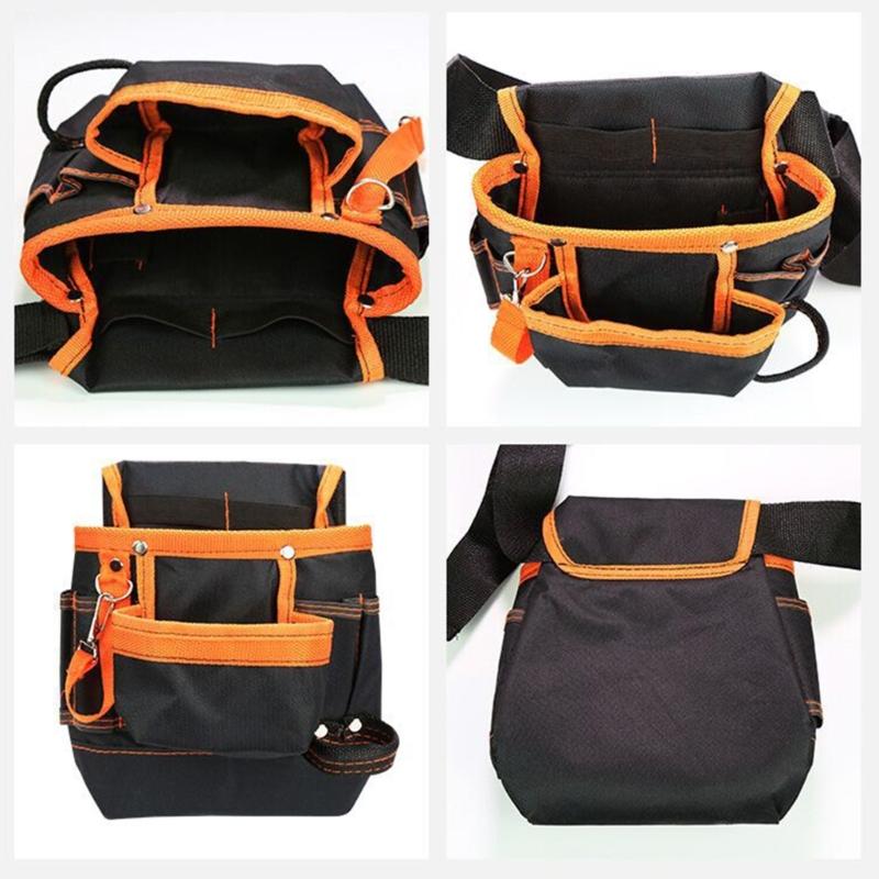 Electrician Tools Bag Waist Pouch Belt Storage Holder Oxford Cloth Tool Belt for Holding Screwdrivers Pencil Hand Tool