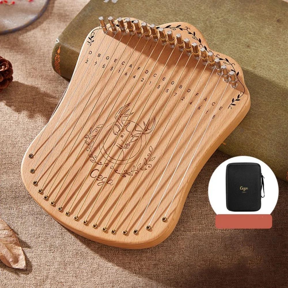 17 Strings Harp Portable Professional Stringed Instruments for Beginner Musical Instruments Leisure and Entertainment Gift String Instrument