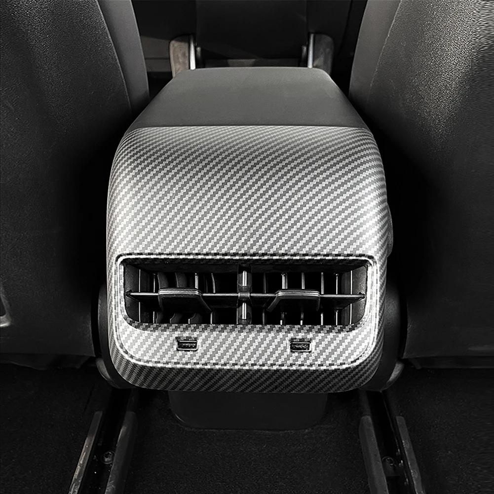 Cubierta de salida de ventilación trasera para Tesla Model 3/Y 2017-2024, cubierta interior de salida de aire trasera, cubierta de ventilación de escape trasera, accesorios para coche