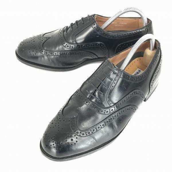 

USA Vintage FREEMAN Leather Wingtip Shoes [25.5/Black] Business Shoes(USED)