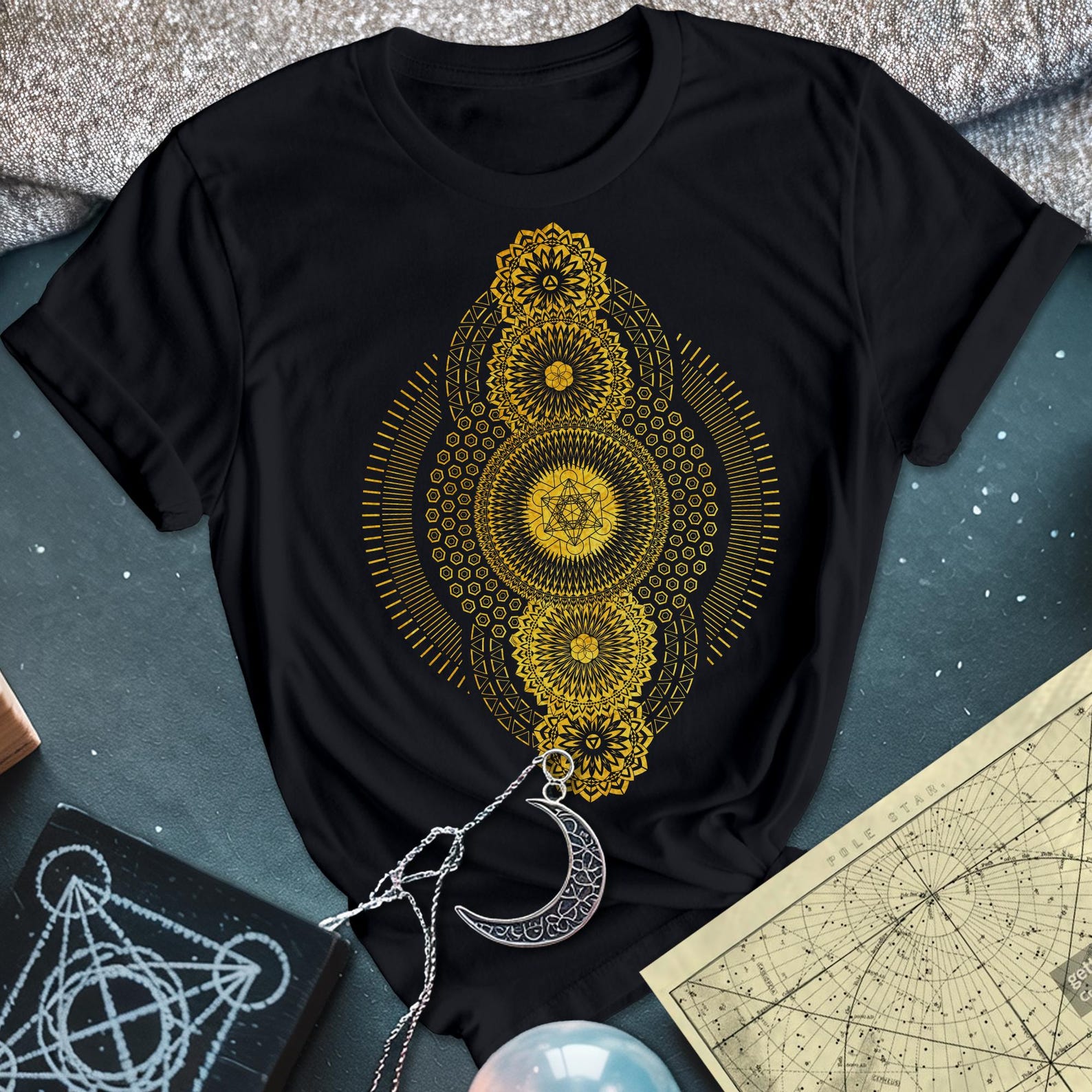Metatron s Geometric T-Shirt | Sacred Geometry, Festival Graphic S