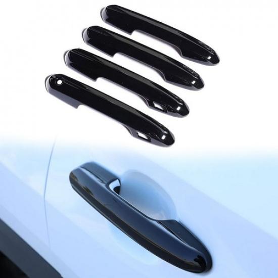 4pcs For - 2024 2025 Toyota Rav4 Smart Key Car Door Handle Cover Trim