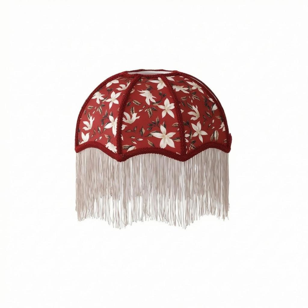 Lampshade with Fringe Retro Table Lamp Shade Vintage