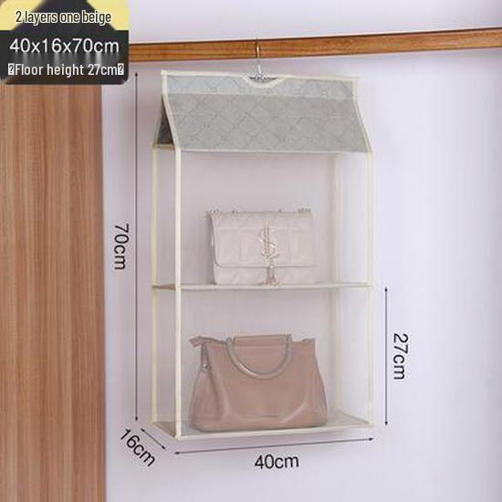 Wiszący materiałowy organizer do szafy - Pyłoszczelny wieszak do przechowywania