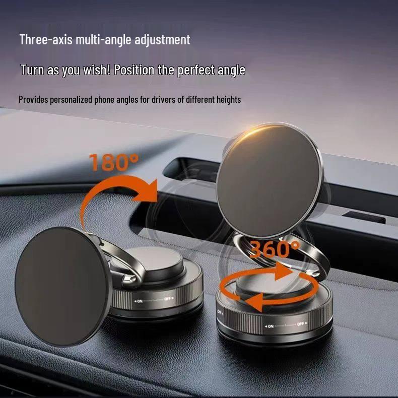 2025 Magnetischer Vakuum-Saug-Autohalter mit kabelloser faltbarer Navigation
