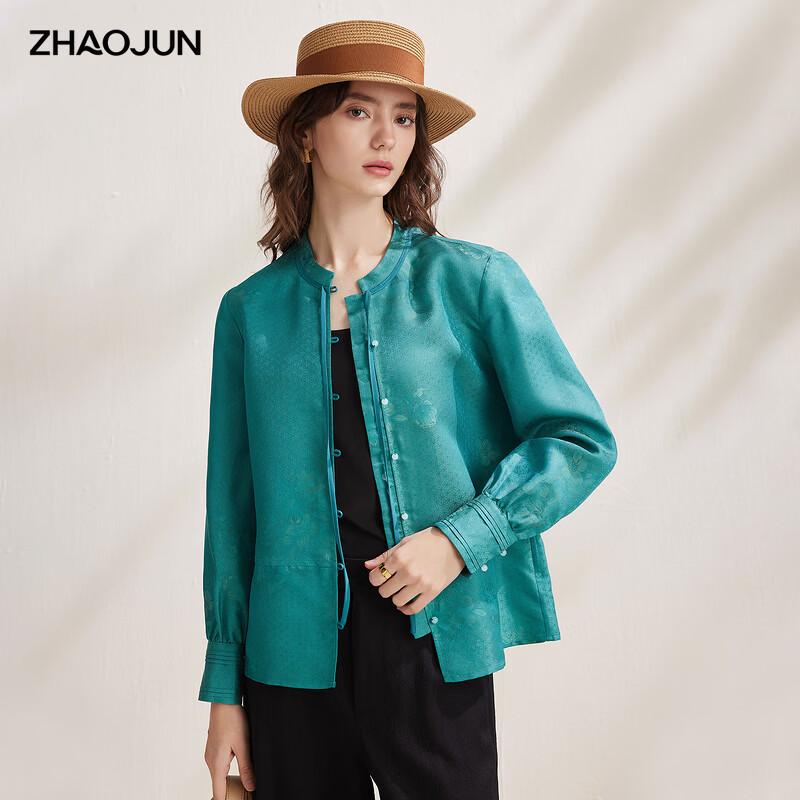 Zhaojun Silk New Chinese Style Jacquard Blouse 2XL