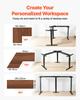 VEVOR Standing Desk Frame Triple Motor, Electric 3 Leg Corner Table Legs, Adjustable Height 60-125 Cm