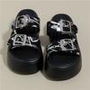 Premium thick-soled slippers women's summer outer wear 2025 new small height-increasing cool slippers seaside beach sandals