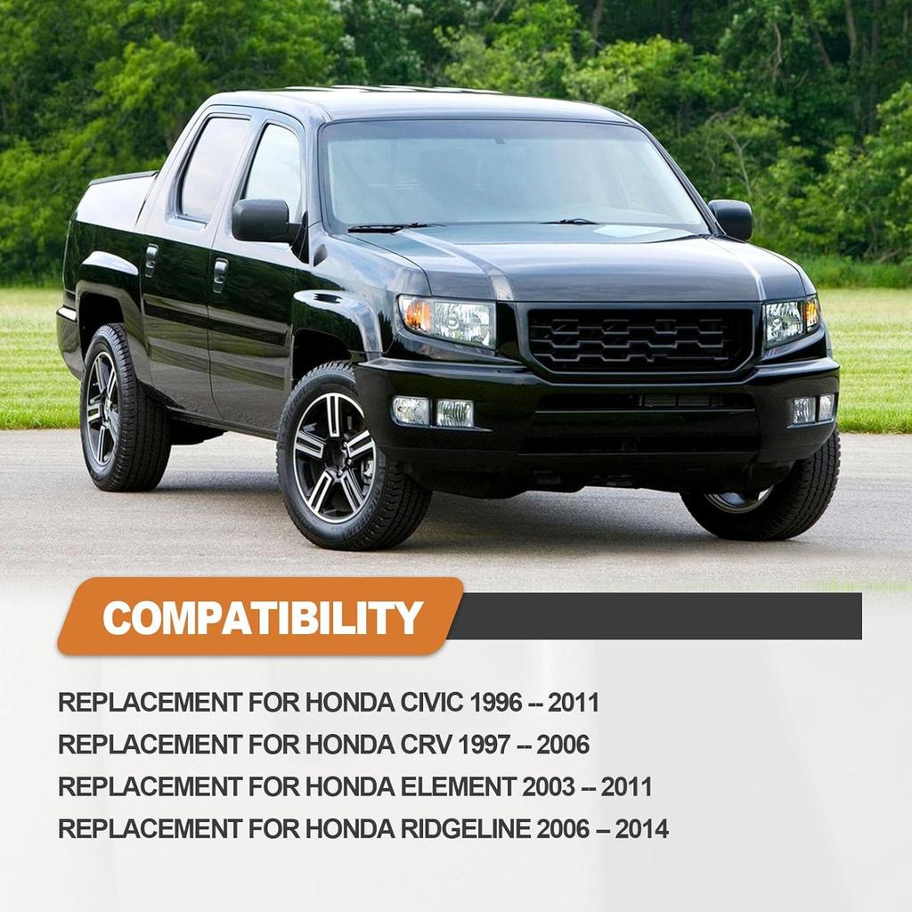 Hood Latch Release Handle Cable Aluminum Alloy Repair Kit, Compatible With Honda Civic 1996-2011, Honda CR-V 1997-2006, Honda Element 2003-2011, Red