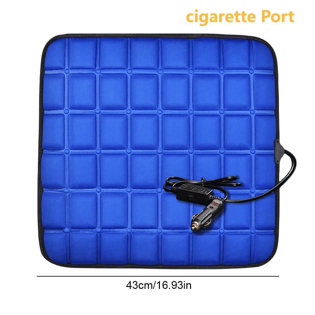 Winter Heated Car Seat Cover Heated Cushion USB/Cigarette Port Office Heated Seat Cushion Warm Pad Heating Warmer Cushions