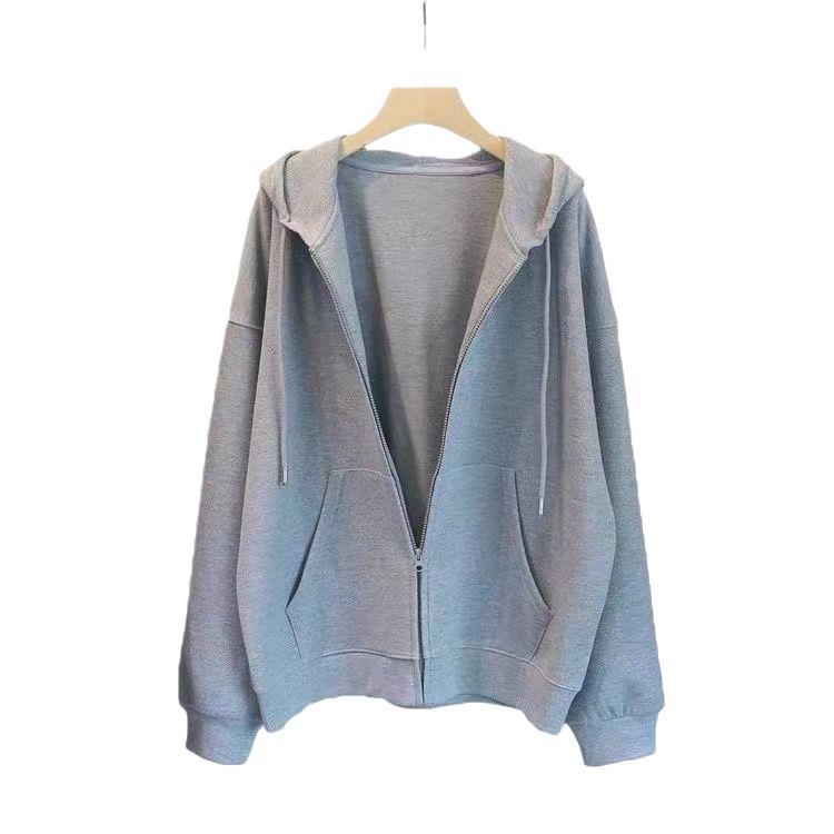 Trendy Oversized Women's Hoodie: Spring/Summer Thin Sun Protection Jacket & Loose Cardigan