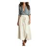 Damen 2-teiliges Maxiröck-Set Langarm-Hemd mit Knöpfen und Rock mit hoher Taille Passende Outfits Sommerurlaub Lounge-Sets