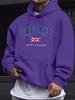 Oxford United Kingdom Letter and Flag Print Men'S Tracksuit Street Loose Hoodie Sport Autumn Sweatshirt Long Sleeved Casual Top