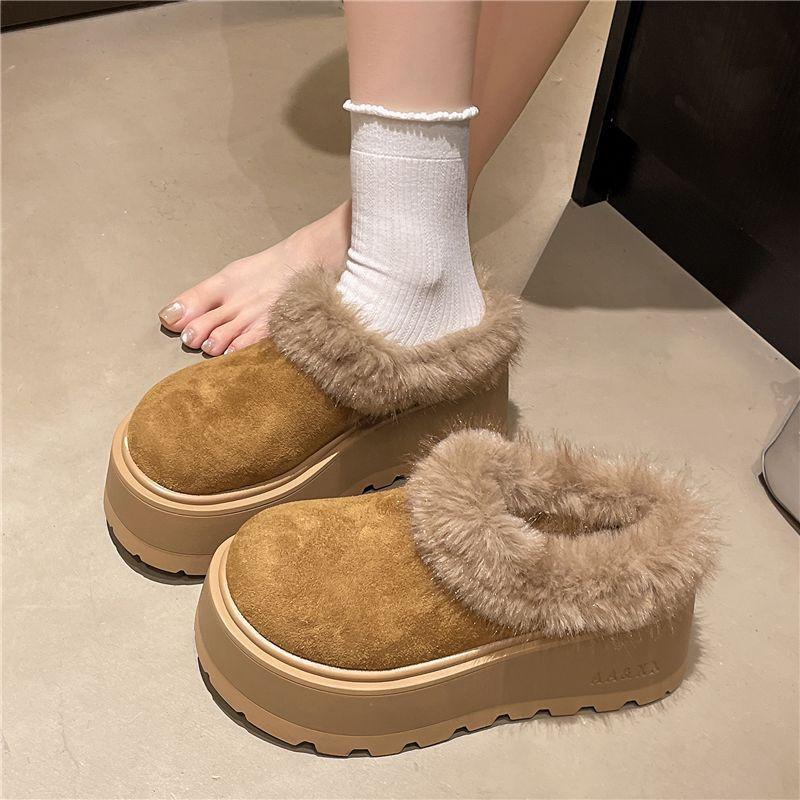Women's Large Size Soft Elastic Winter Warm Cold Padded Snow Boots Non-slip Wear Outdoor Leisure Sports Cotton Boots