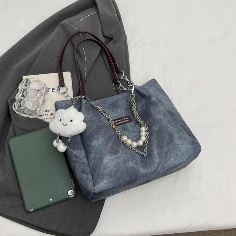 Große Tragetasche Damen Frühling und Herbst Neu Modisch Vielseitige Umhängetasche Student Klasse Pendeln Achseltasche