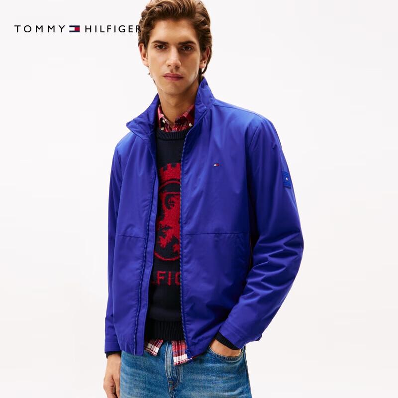 Tommy Hilfiger Men's Casual Stand Collar Colorblock Jacket