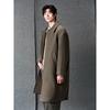 GXG Men's Deep Khaki Loose Fit Warm Commuter Long Overcoat