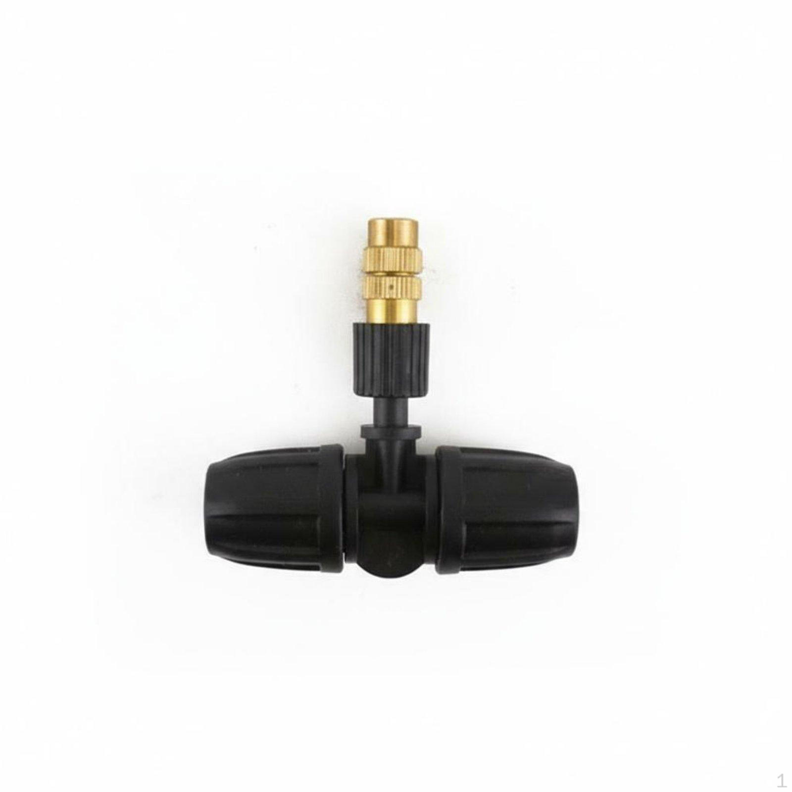 Tee Connector Spray Nozzle Dust Suppression Aerosolizing Automatic Watering 912 Tee+copper Nozzle