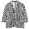 BLACK COMME Des GARCONS Made In Japan Check Pattern Jacket M White Women Used