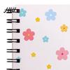 Rollover Coil Journal 2Pcs Cartoon Notebook Mini A7 Portable Spiral Memo Pad for Students Cute Flower Journaling School Travel Notepad